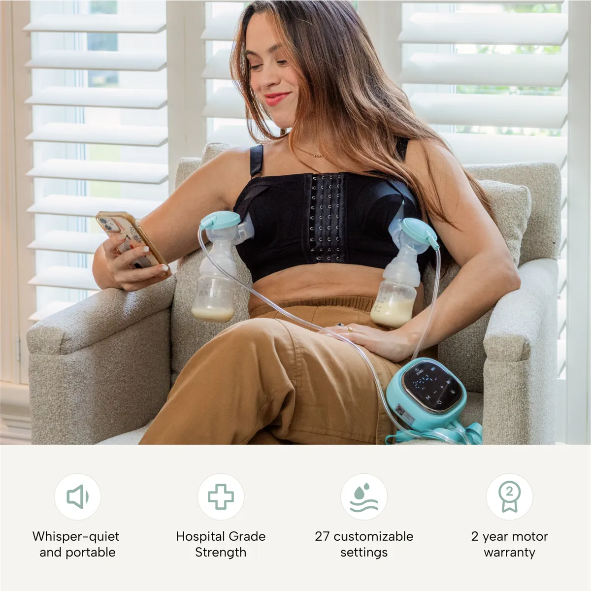 Zomee Z2 Double Electric Breast Pump - Image 2