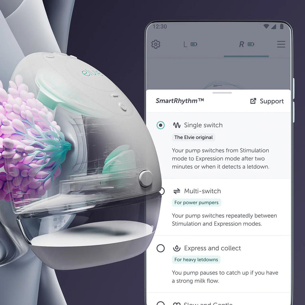 Elvie Pump: Ultra-Quiet, Ultra-Discreet Wearable Breast Pump - Image 2