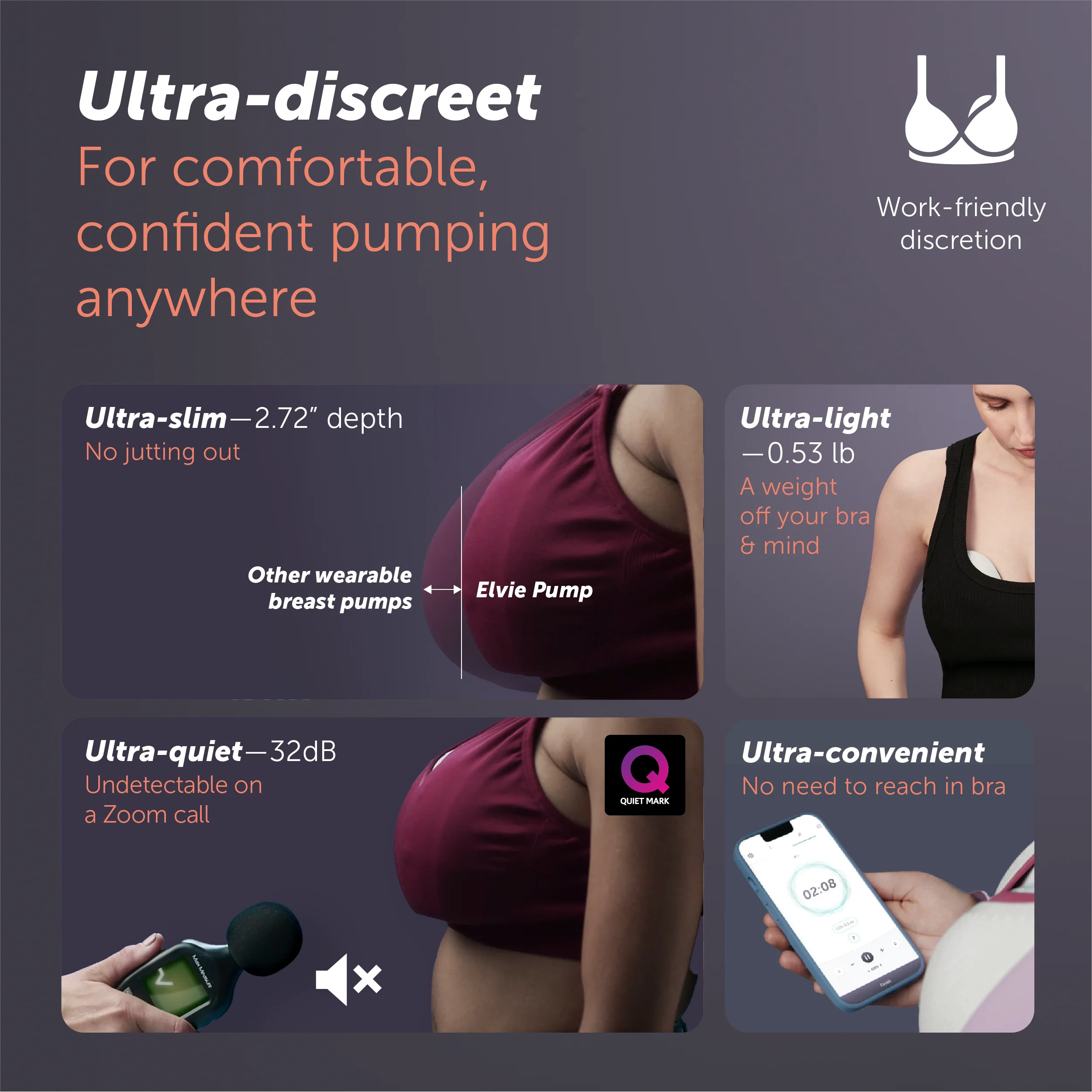 Elvie Pump: Ultra-Quiet, Ultra-Discreet Wearable Breast Pump - Image 5